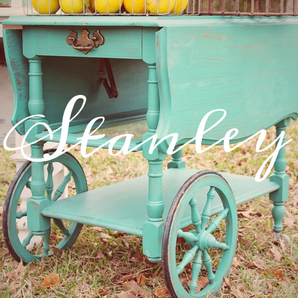 tea cart, painted tea cart, diy blog, the hollidays at home