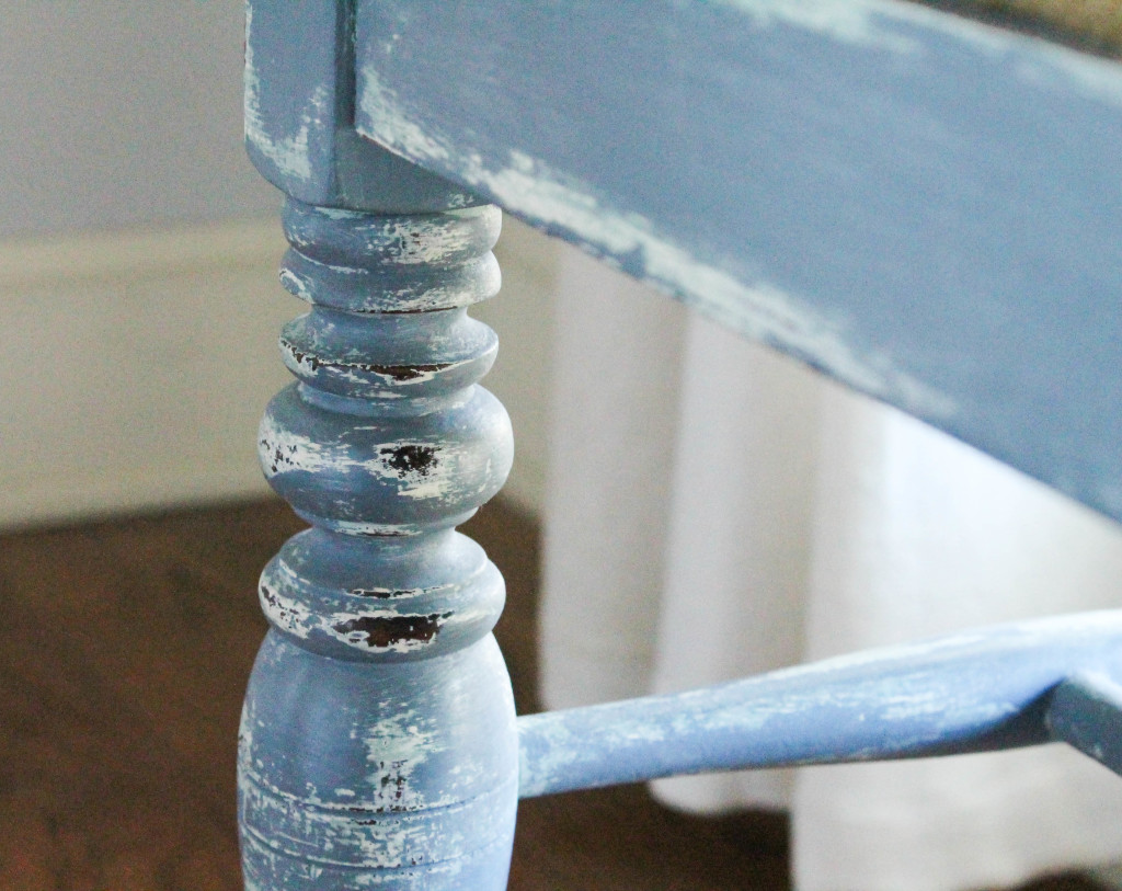 before and after coastal stool,before and after,painted furniture,painted stool,burlap seat upholstery,coastal painted piece,coastal painted furniture