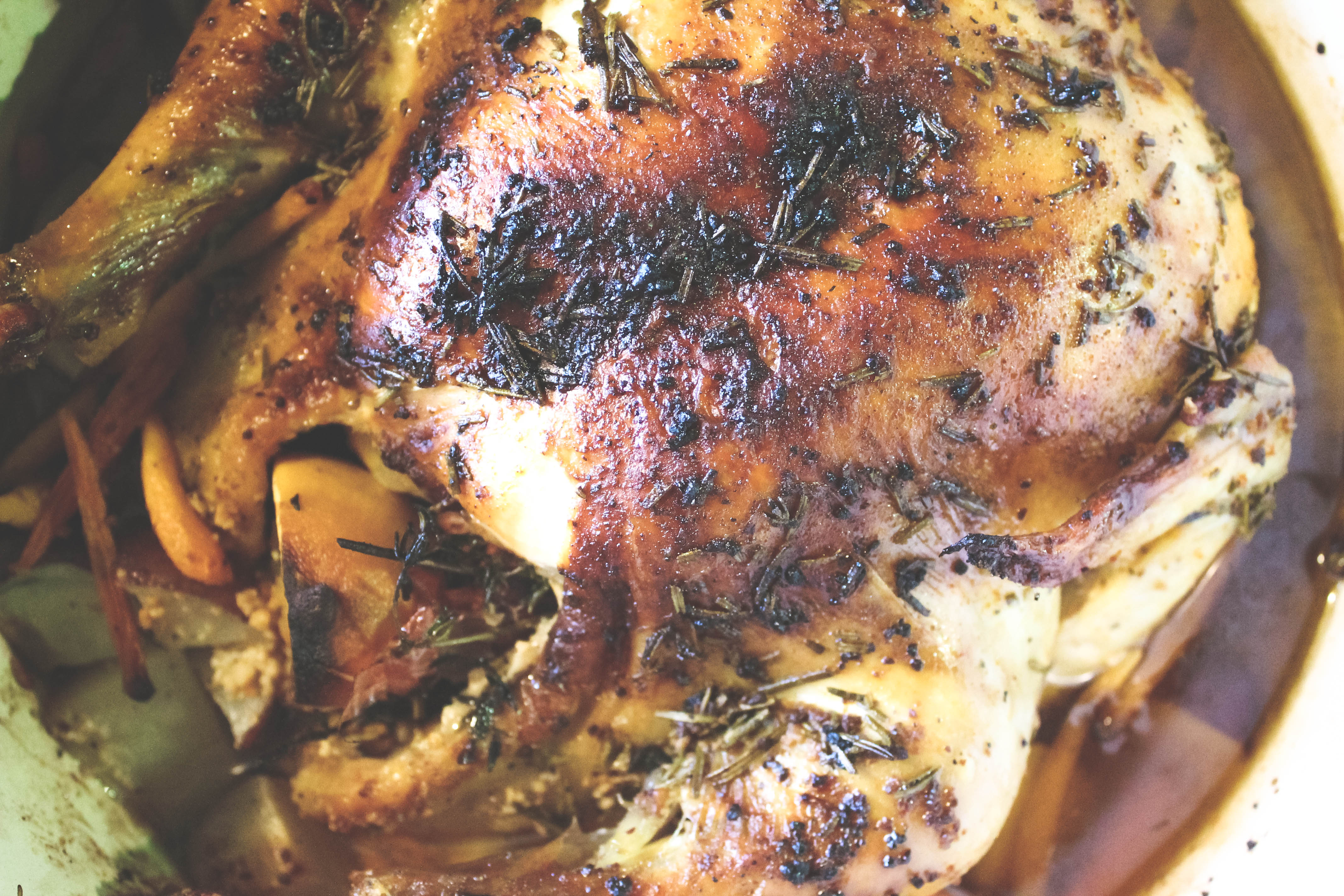 roasted chicken, chicken, dutch oven, roasted chicken in a dutch oven
