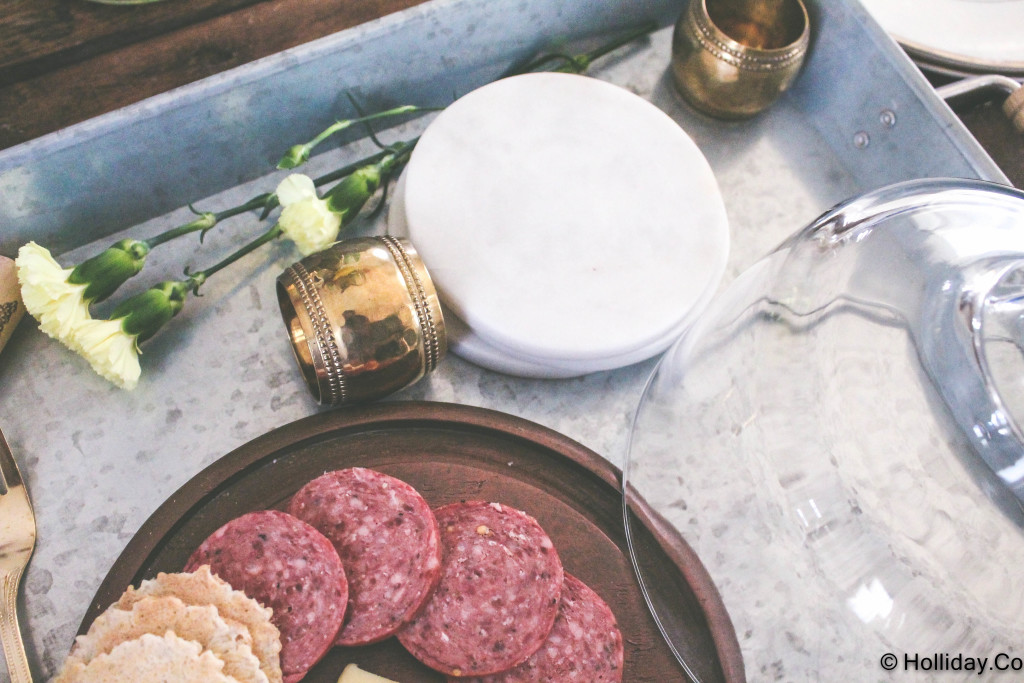 crackers, wine, cheese, wine and cheese tray, entertain with a galvanized tray: wine & cheese