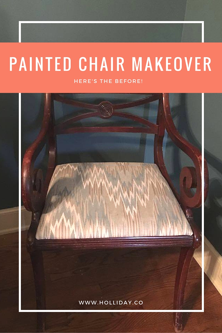 painted chair makeover, Before & After Painted Armchair, Before & After - Painted Armchair