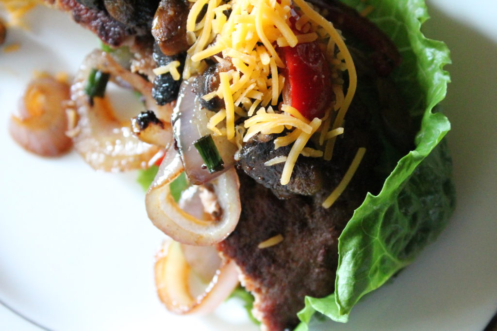 bunless hamburger, low carb burger, south beach diet hamburger, hamburger