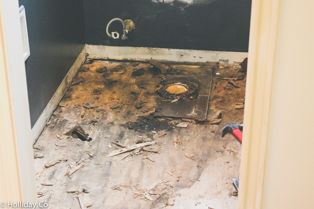 bathroom renovation, bathroom remodel,demo day