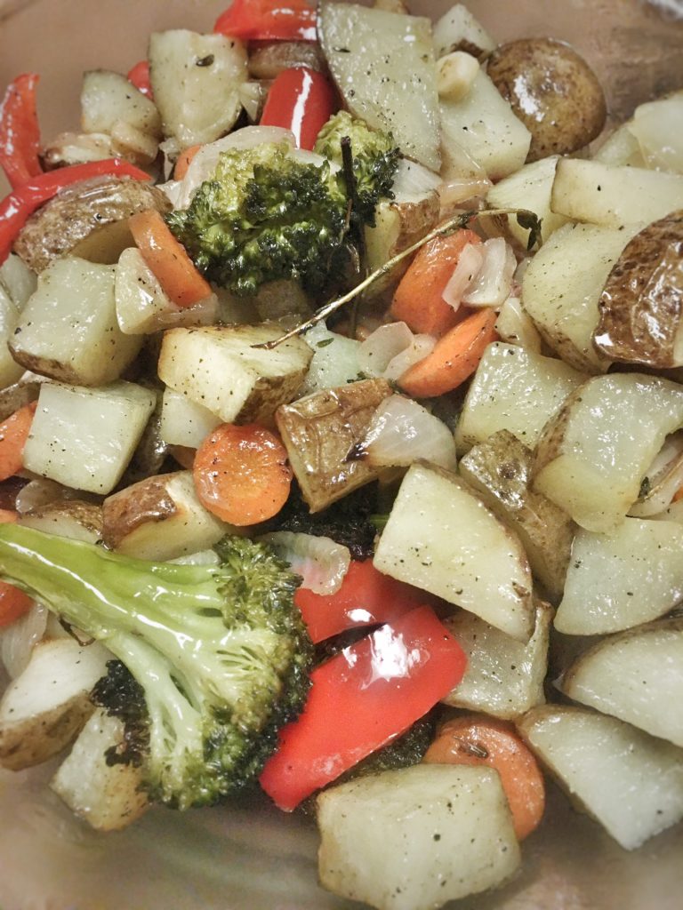vegetables, roasted vegetables