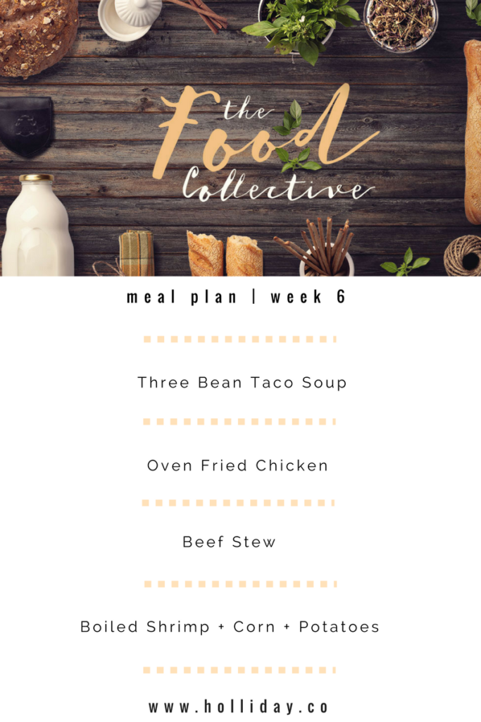 #thehollidaysmealplan2017 week 6