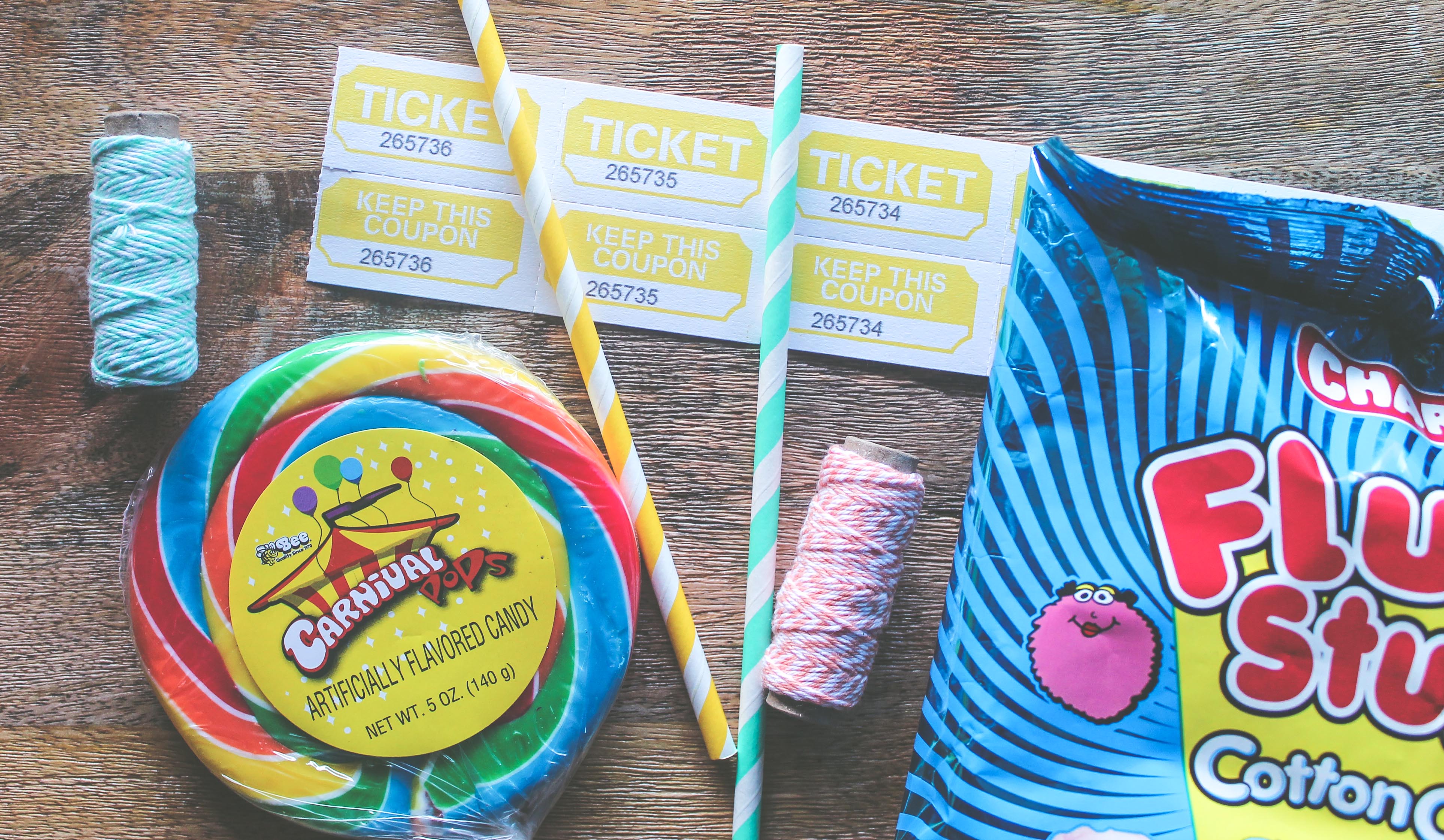 carnival date night, date night ideas, cotton candy, carnival lollipop,