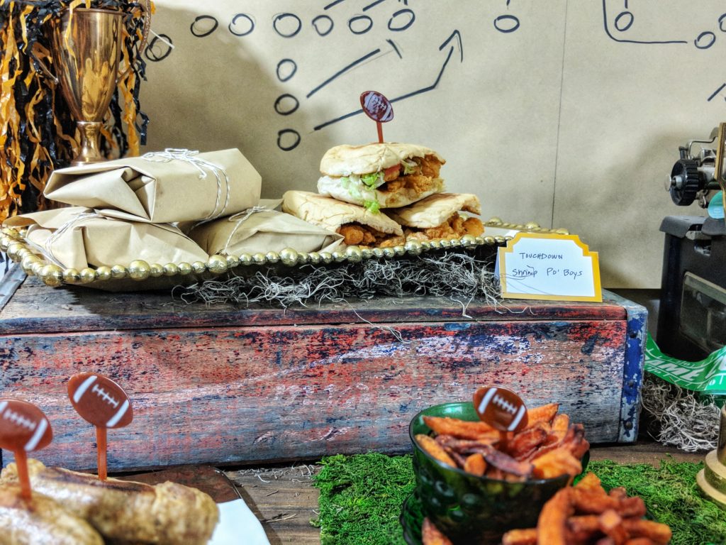 game day, party plan, party food