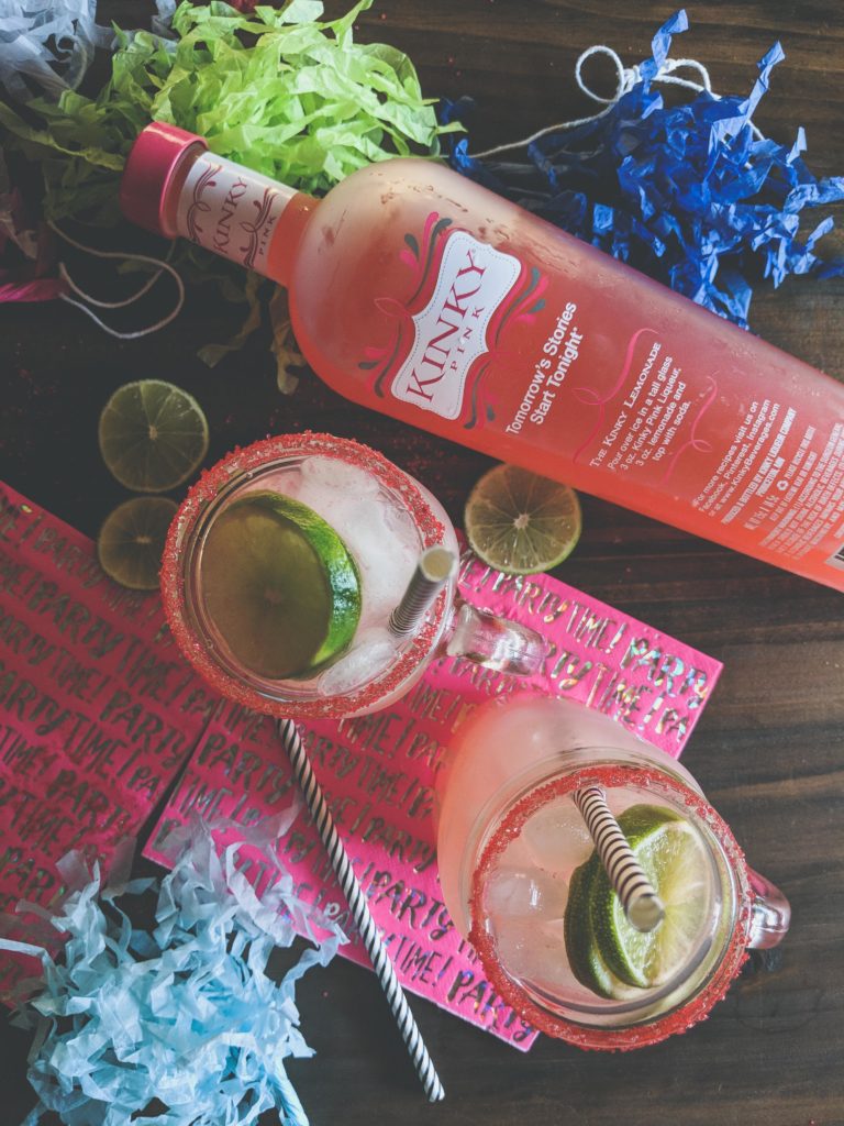 pink cocktail, kinky pink drink,