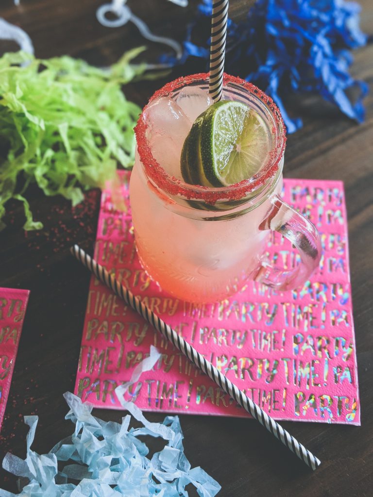 pink cocktail, kinky pink drink,