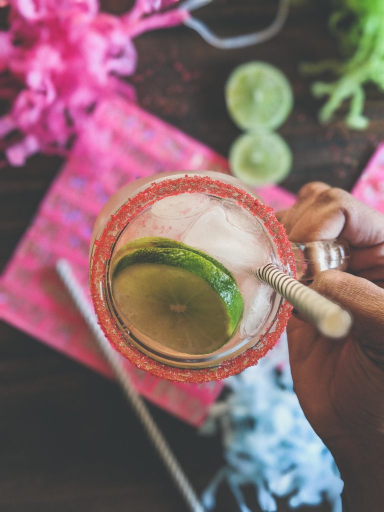 pink cocktail, kinky pink drink,