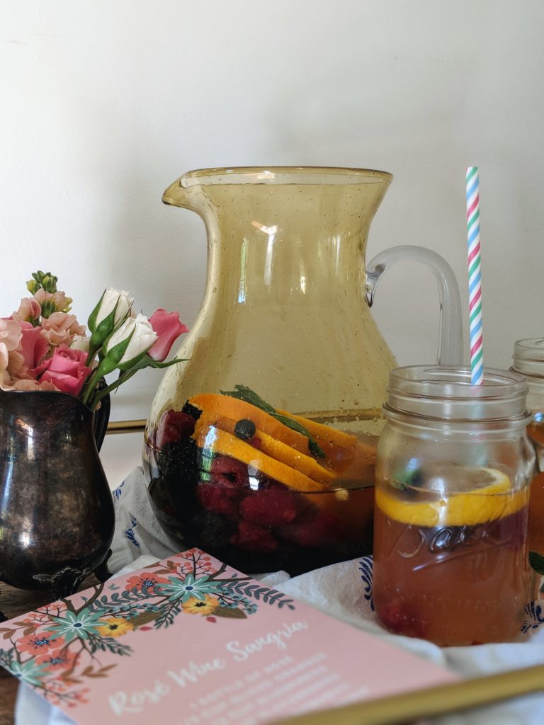 ROSÉ, WINE SANGRIA, ROSÉ WINE SANGRIA, DRINK RECIPE, SANGRIA RECIPE