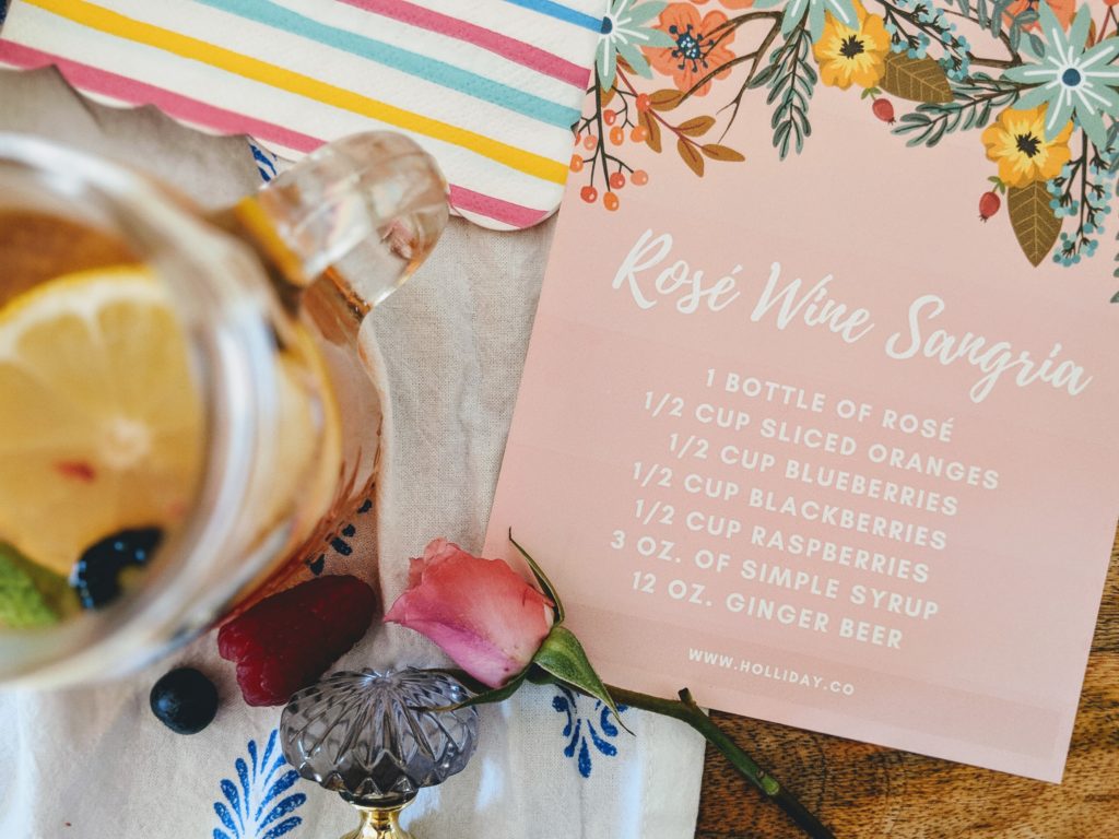 ROSÉ, WINE SANGRIA, ROSÉ WINE SANGRIA, DRINK RECIPE, SANGRIA RECIPE
