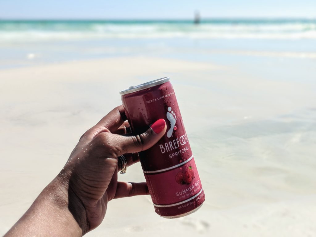 Barefoot Wine, Barefoot Wine Spritzer, wine Spritzer , beach drinks