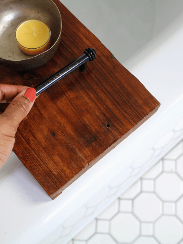 DIY Bathtub Tray