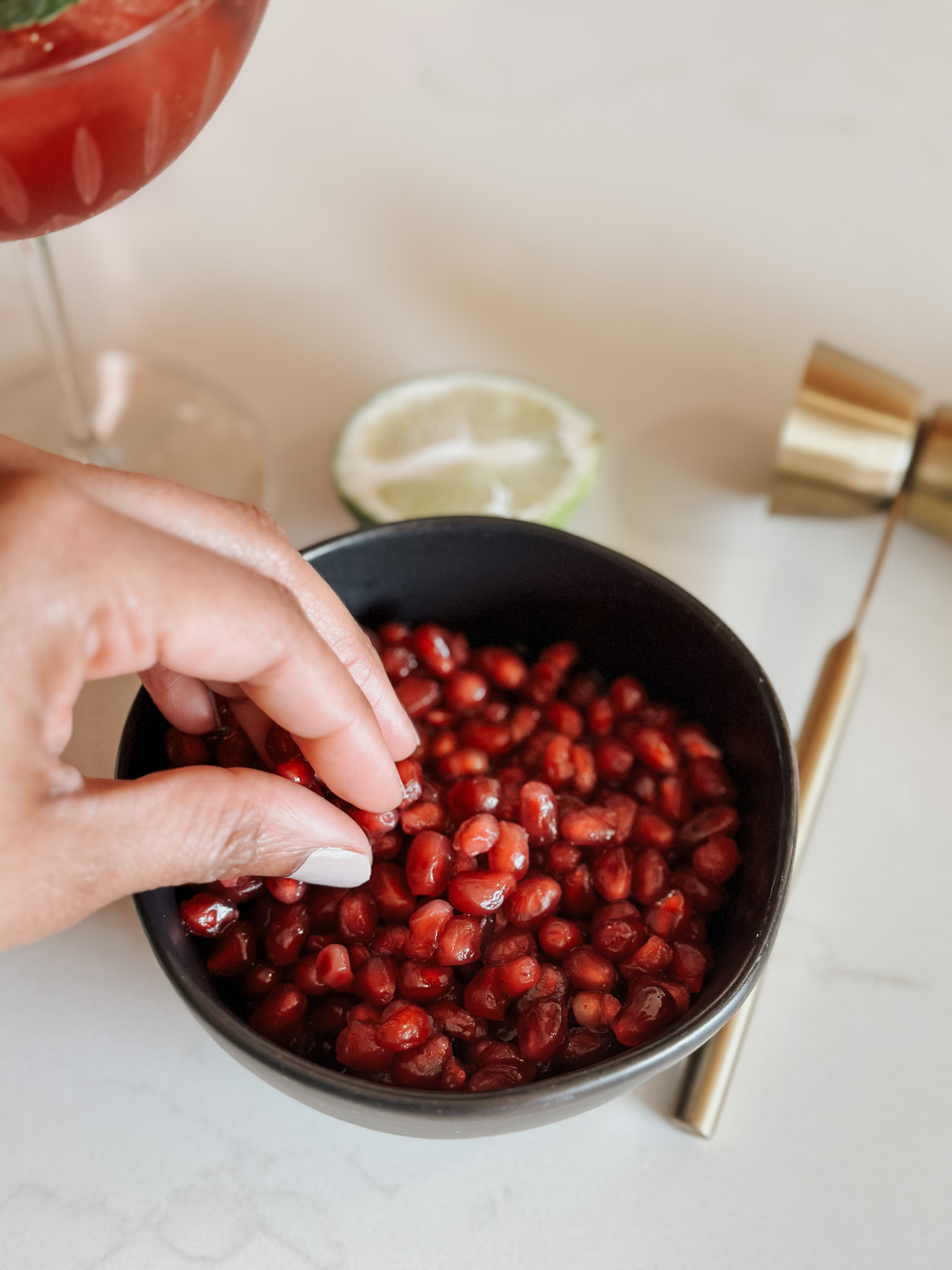 pomegranate seeds